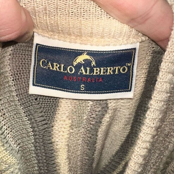 Carlo Alberto Australian textured artsy vintage Coogi sweater - Picture 5 of 5